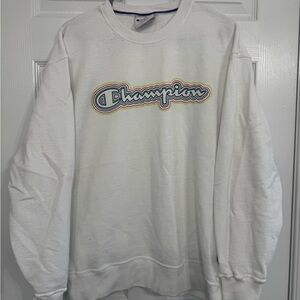 Champion White Crewneck